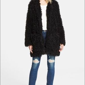 Smythe Mongolian Lamb Faux Fur Coat